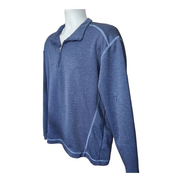 Pebble Beach Performance‎ Men's Medium Blue 1/4 Zip Golf Pullover - Picture 2 of 8